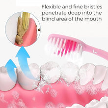 2-in-1 Tooth Brush with Tongue Scraper, Soft Bristle & Long Handle (8Pcs) Soft Toothbrush