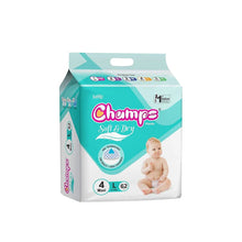 Champs baby diaper pants, large size, 62 pcs for all-day dryness and comfort