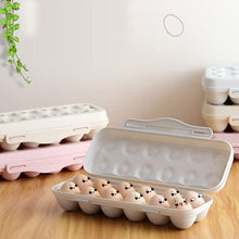 18 Grid Egg Holder Storage, Shock-Proof Egg Container with Buckle, Egg Carrier, Egg Tray, Egg Shelter, Effective Full Seal, Egg House use for Fridge, Camping, Kitchen