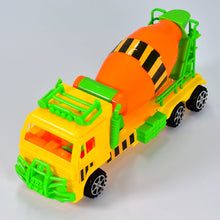 Kids truck toy with cement mixer feature