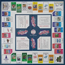 business game set showing plastic money and game pieces