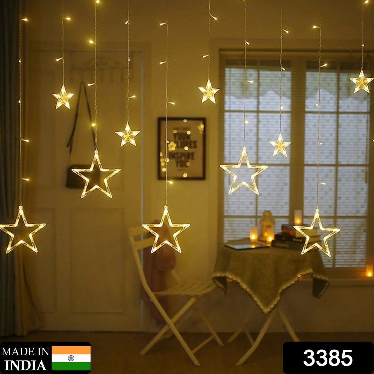 12 stars LED curtain lights for festivals